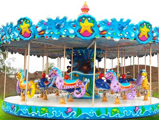 kiddie carousels with ocean animals