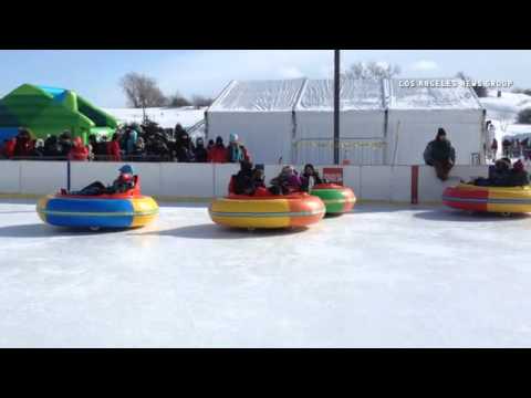 battery bumper car on ice