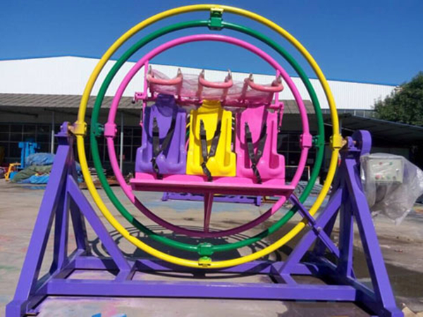 human gyroscope ride with 6 seat