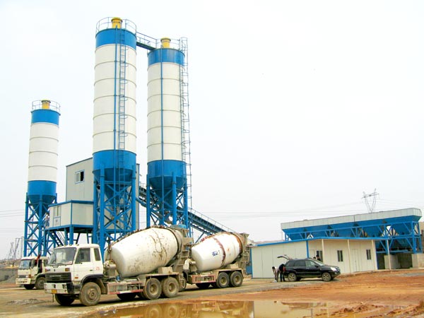 HZS180 concrete mixing plant for sale