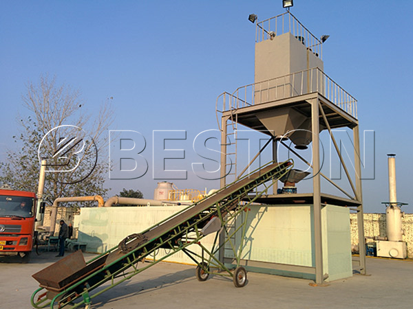 continuous tyre to oil pyrolysis plant