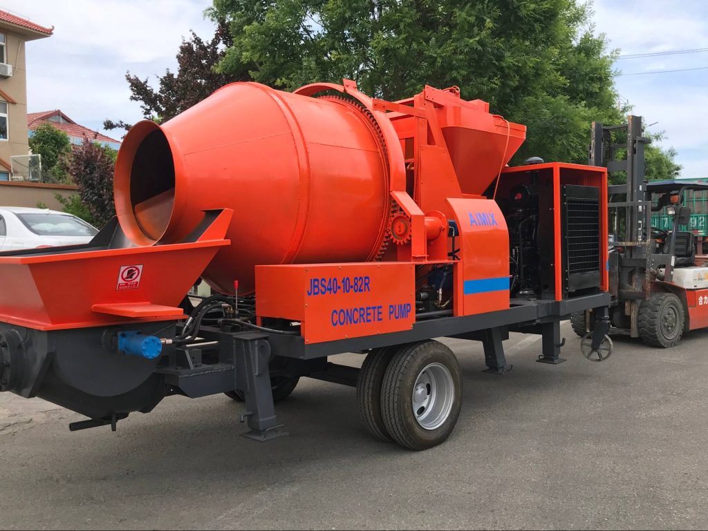 high level concrete mixer pumps