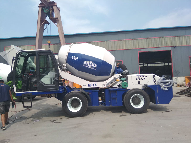 self loading concrete mixer truck price