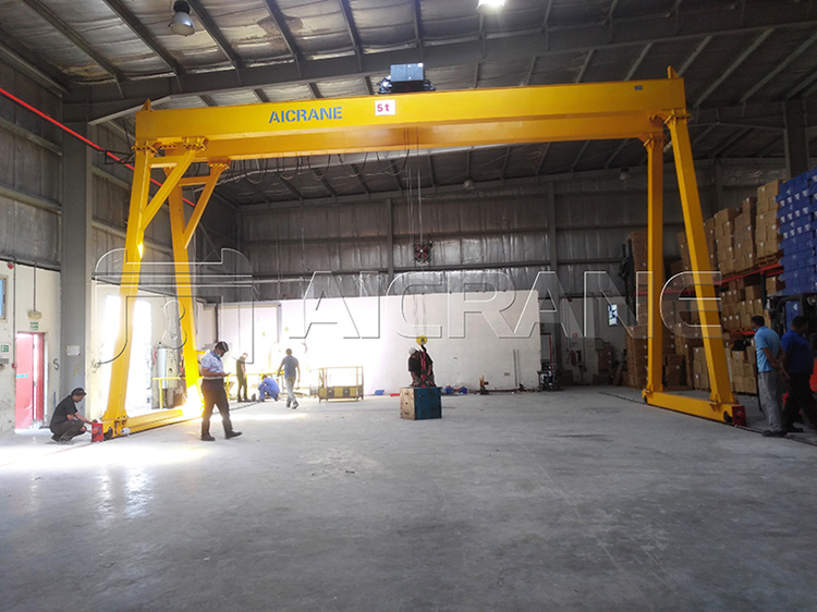 double girder workshop gantry crane