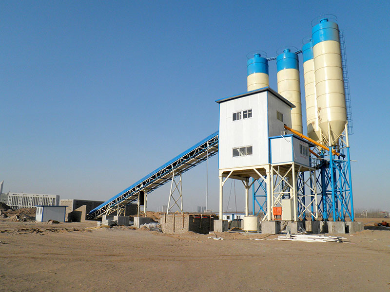 Concrete Batching Plant At Construction Site