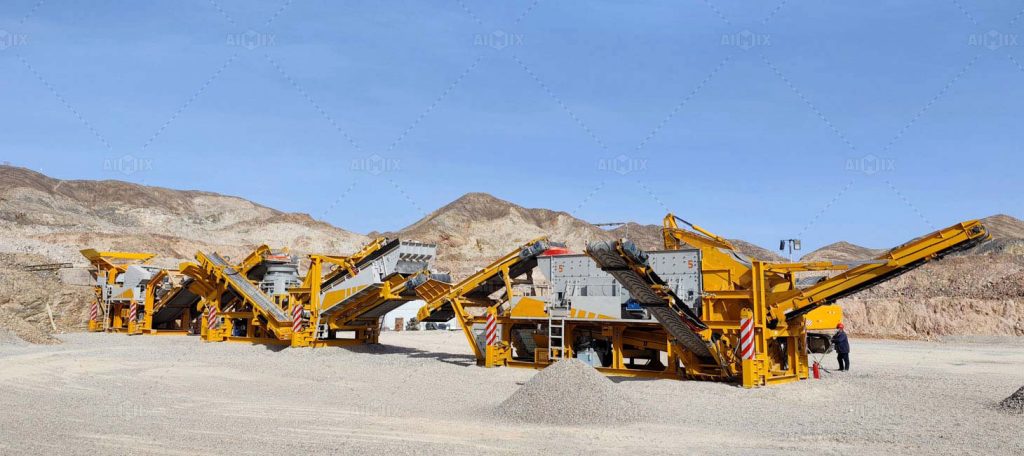 mobile limestone crusher-plant-crawler-type