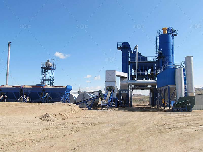 the asphalt mixing plant