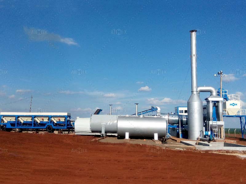 Continuous Asphalt Plant with Drum Mixer